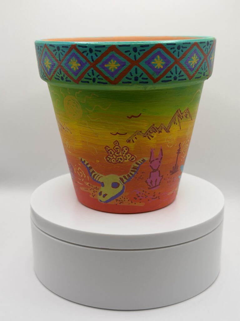 Southwest Desert Pot, 4 inches