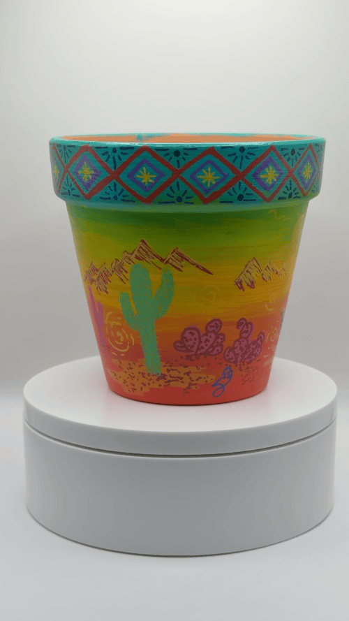 Southwest Desert Pot, 4 inches - Image 2