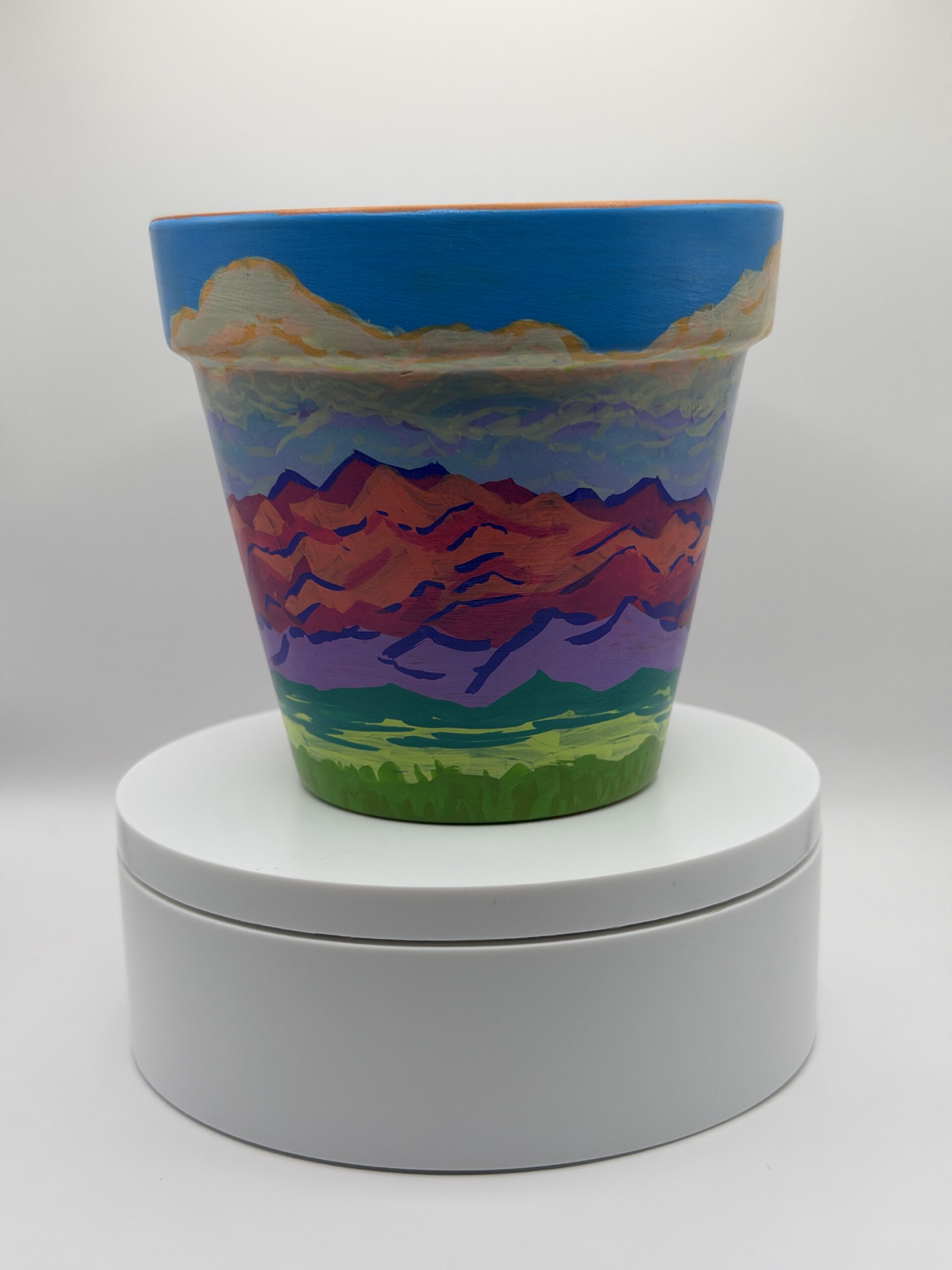 Pink Mountains Pot, 4 inches - Image 3