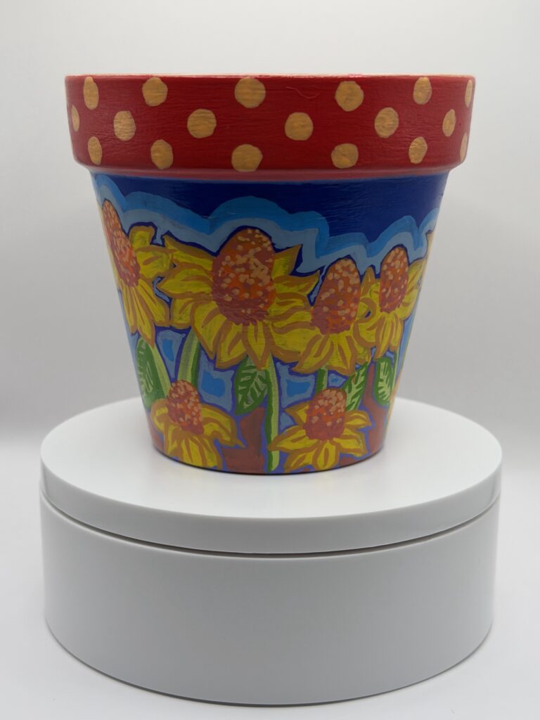 Yellow Coneflower Pot, 4 inch